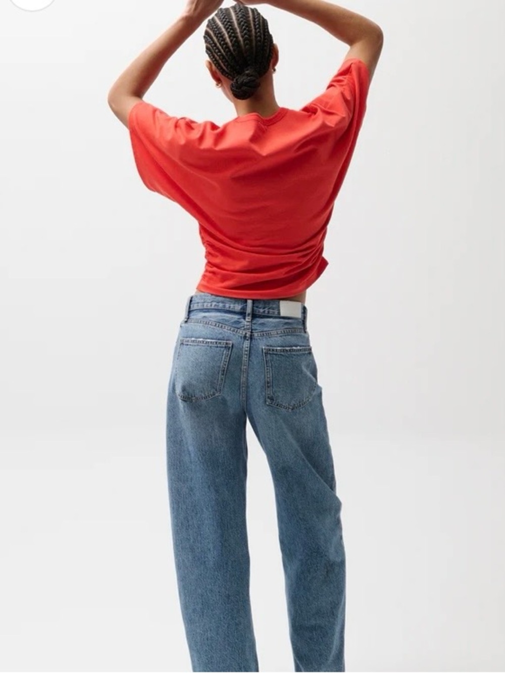 Pistola | 31 | Women's Wes High Rise Barrel Jeans | Light Blue Spectacle - Picture 7 of 9